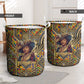 Zora Neale Hurston Laundry Basket Bold Kente and Art Deco Pattern - I Am Not Tragically Colored - African Pride
