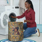 Zora Neale Hurston Laundry Basket Bold Kente and Art Deco Pattern - I Am Not Tragically Colored - African Pride