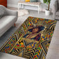 Zora Neale Hurston Area Rug Bold Kente and Art Deco Pattern - I Am Not Tragically Colored - African Pride
