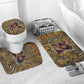Zora Neale Hurston Bathroom Set Bold Kente and Art Deco Pattern - I Am Not Tragically Colored - African Pride
