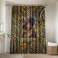 Zora Neale Hurston Bathroom Set Bold Kente and Art Deco Pattern - I Am Not Tragically Colored - African Pride