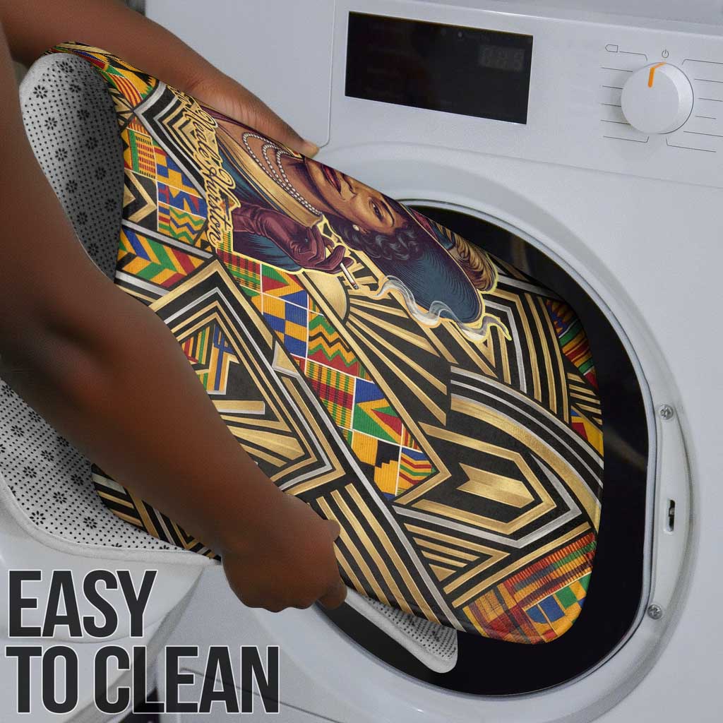 Zora Neale Hurston Bathroom Set Bold Kente and Art Deco Pattern - I Am Not Tragically Colored - African Pride