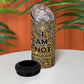 Zora Neale Hurston 4 in 1 Can Cooler Tumbler Bold Kente and Art Deco Pattern - I Am Not Tragically Colored - African Pride