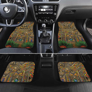 Zora Neale Hurston Car Mats Bold Kente and Art Deco Pattern - I Am Not Tragically Colored - African Pride