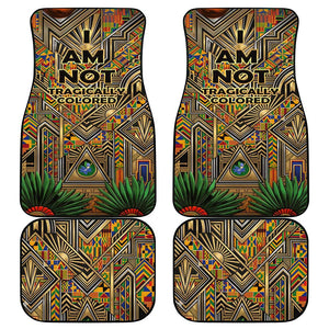 Zora Neale Hurston Car Mats Bold Kente and Art Deco Pattern - I Am Not Tragically Colored - African Pride