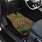 Zora Neale Hurston Car Mats Bold Kente and Art Deco Pattern - I Am Not Tragically Colored - African Pride