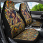 Zora Neale Hurston Car Seat Cover Bold Kente and Art Deco Pattern - I Am Not Tragically Colored - African Pride