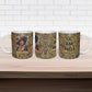 Zora Neale Hurston Ceramic Mug Bold Kente and Art Deco Pattern - I Am Not Tragically Colored - African Pride