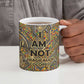 Zora Neale Hurston Ceramic Mug Bold Kente and Art Deco Pattern - I Am Not Tragically Colored - African Pride