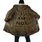 Zora Neale Hurston Cloak Bold Kente and Art Deco Pattern - I Am Not Tragically Colored - African Pride