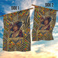 Zora Neale Hurston Garden Flag Bold Kente and Art Deco Pattern - I Am Not Tragically Colored - African Pride