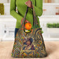 Zora Neale Hurston Grocery Bag Bold Kente and Art Deco Pattern - I Am Not Tragically Colored - African Pride