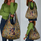 Zora Neale Hurston Grocery Bag Bold Kente and Art Deco Pattern - I Am Not Tragically Colored - African Pride