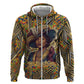 Zora Neale Hurston Hoodie Bold Kente and Art Deco Pattern - I Am Not Tragically Colored - African Pride