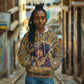 Zora Neale Hurston Hoodie Bold Kente and Art Deco Pattern - I Am Not Tragically Colored - African Pride