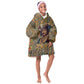 Zora Neale Hurston Kid Wearable Blanket Hoodie Bold Kente and Art Deco Pattern - I Am Not Tragically Colored - African Pride
