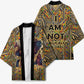 Zora Neale Hurston Kimono Bold Kente and Art Deco Pattern - I Am Not Tragically Colored - African Pride
