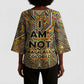 Zora Neale Hurston Kimono Sleeve Blouse Bold Kente and Art Deco Pattern - I Am Not Tragically Colored - African Pride