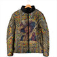 Zora Neale Hurston Padded Jacket Bold Kente and Art Deco Pattern - I Am Not Tragically Colored - African Pride