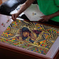 Zora Neale Hurston Puzzle Bold Kente and Art Deco Pattern - I Am Not Tragically Colored - African Pride