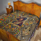 Zora Neale Hurston Quilt Bold Kente and Art Deco Pattern - I Am Not Tragically Colored - African Pride