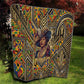 Zora Neale Hurston Quilt Bold Kente and Art Deco Pattern - I Am Not Tragically Colored - African Pride