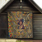 Zora Neale Hurston Quilt Bold Kente and Art Deco Pattern - I Am Not Tragically Colored - African Pride