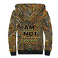 Zora Neale Hurston Sherpa Hoodie Bold Kente and Art Deco Pattern - I Am Not Tragically Colored - African Pride