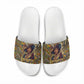 Zora Neale Hurston Slide Sandals Bold Kente and Art Deco Pattern - I Am Not Tragically Colored - African Pride