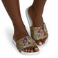 Zora Neale Hurston Slide Sandals Bold Kente and Art Deco Pattern - I Am Not Tragically Colored - African Pride
