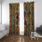 Zora Neale Hurston Window Curtain Bold Kente and Art Deco Pattern - I Am Not Tragically Colored - African Pride