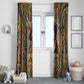 Zora Neale Hurston Window Curtain Bold Kente and Art Deco Pattern - I Am Not Tragically Colored - African Pride