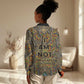 Zora Neale Hurston Women Casual Shirt Bold Kente and Art Deco Pattern - I Am Not Tragically Colored - African Pride