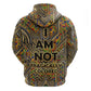 Zora Neale Hurston Zip Hoodie Bold Kente and Art Deco Pattern - I Am Not Tragically Colored - African Pride