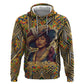 Zora Neale Hurston Zip Hoodie Bold Kente and Art Deco Pattern - I Am Not Tragically Colored - African Pride