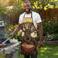 Léopold Sédar Senghor Apron Sacred Baobab Tree Design African Roots and Symbols Theme Negritude Movement - African Pride