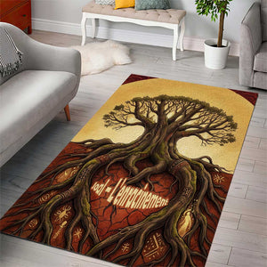 Léopold Sédar Senghor Area Rug Sacred Baobab Tree Design African Roots and Symbols Theme Negritude Movement - African Pride