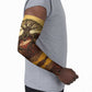 Léopold Sédar Senghor Arm Sleeves Sacred Baobab Tree Design African Roots and Symbols Theme Negritude Movement - African Pride