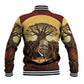 Léopold Sédar Senghor Baseball Jacket Sacred Baobab Tree Design African Roots and Symbols Theme Negritude Movement - African Pride