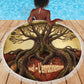 Léopold Sédar Senghor Beach Blanket Sacred Baobab Tree Design African Roots and Symbols Theme Negritude Movement - African Pride