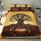 Léopold Sédar Senghor Bedding Set Sacred Baobab Tree Design African Roots and Symbols Theme Negritude Movement - African Pride