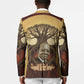 Léopold Sédar Senghor Blazer Sacred Baobab Tree Design African Roots and Symbols Theme Negritude Movement - African Pride