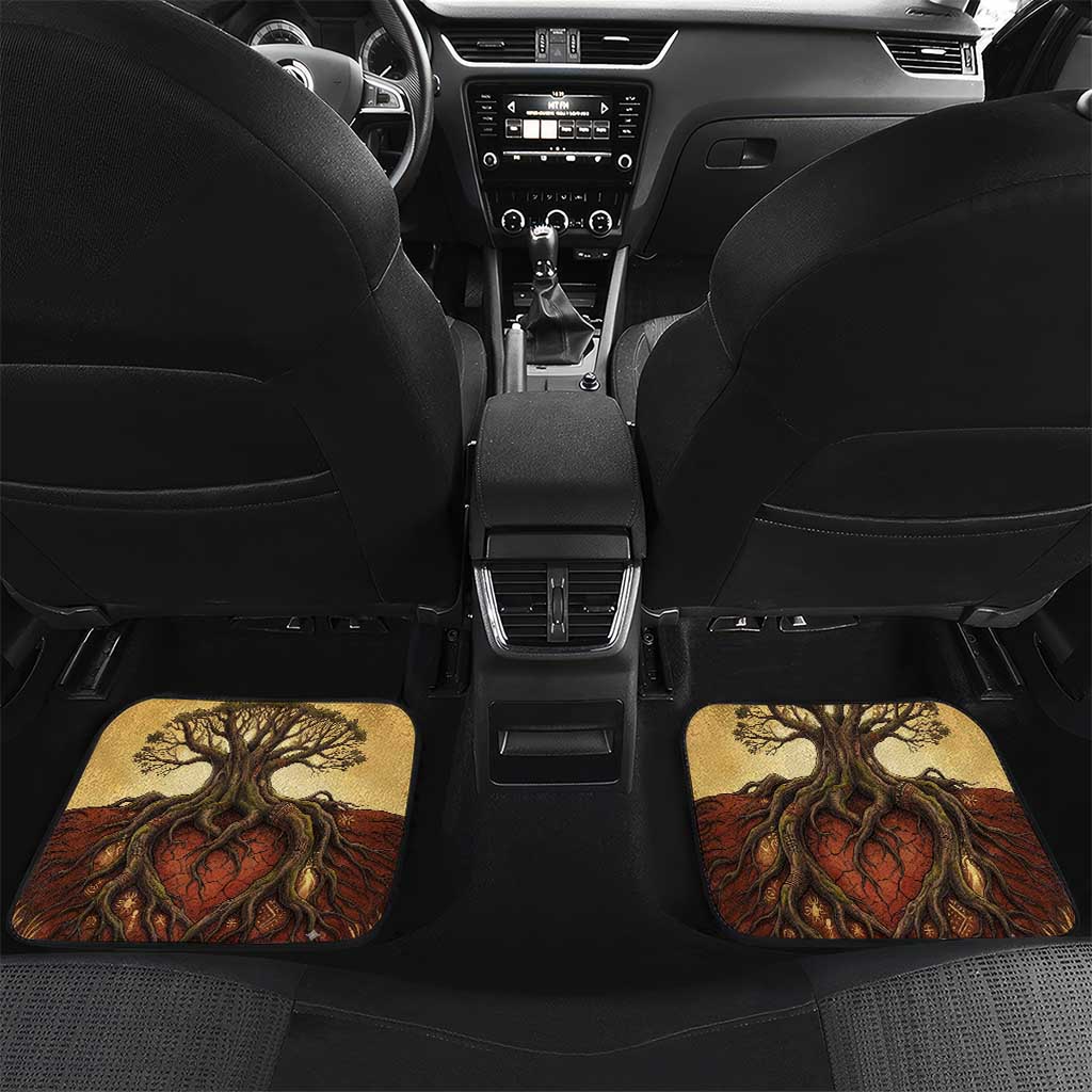 Léopold Sédar Senghor Car Mats Sacred Baobab Tree Design African Roots and Symbols Theme Negritude Movement - African Pride