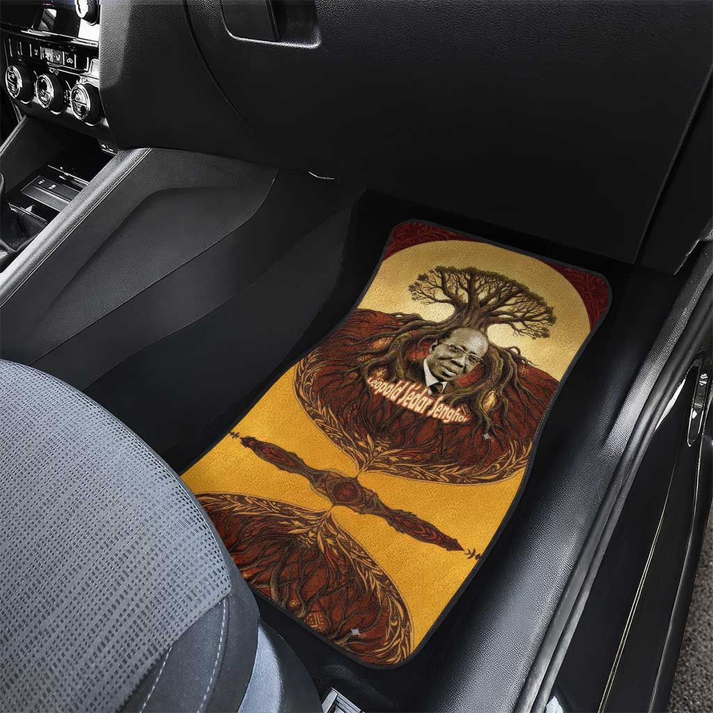 Léopold Sédar Senghor Car Mats Sacred Baobab Tree Design African Roots and Symbols Theme Negritude Movement - African Pride