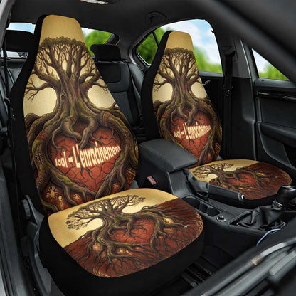 Léopold Sédar Senghor Car Seat Cover Sacred Baobab Tree Design African Roots and Symbols Theme Negritude Movement - African Pride