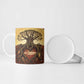 Léopold Sédar Senghor Ceramic Mug Sacred Baobab Tree Design African Roots and Symbols Theme Negritude Movement - African Pride