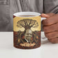 Léopold Sédar Senghor Ceramic Mug Sacred Baobab Tree Design African Roots and Symbols Theme Negritude Movement - African Pride