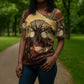 Léopold Sédar Senghor Cross Shoulder Shirt Sacred Baobab Tree Design African Roots and Symbols Theme Negritude Movement - African Pride