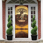 Léopold Sédar Senghor Door Cover Sacred Baobab Tree Design African Roots and Symbols Theme Negritude Movement - African Pride