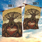 Léopold Sédar Senghor Garden Flag Sacred Baobab Tree Design African Roots and Symbols Theme Negritude Movement - African Pride